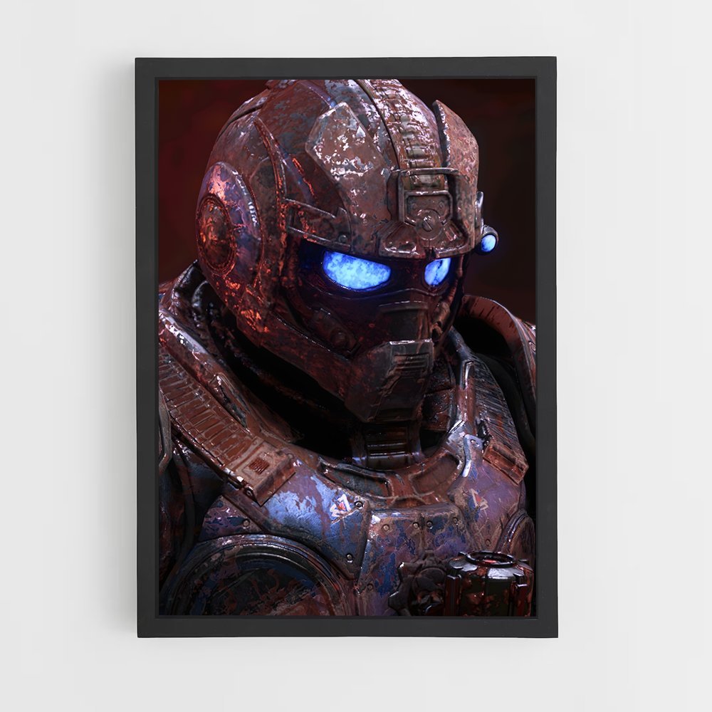 Poster Halo de Lutte – affiche Gears of war (vue 2)